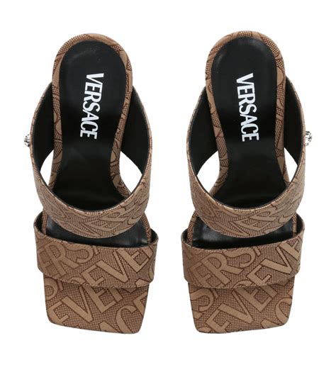 versace logo strap sandals replica